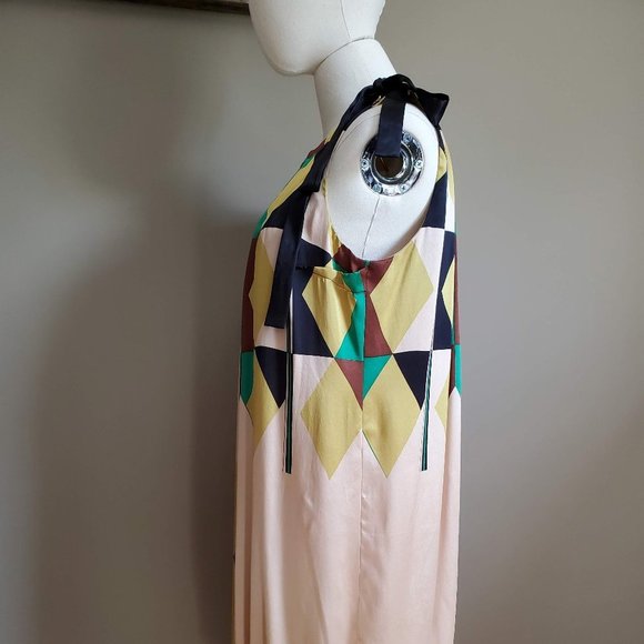 Tracy Reese 100% Silk Small Geometric Dress - Picture 3 of 9